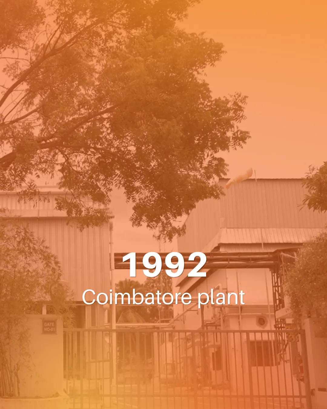 Coimbatore Plant — since 1992